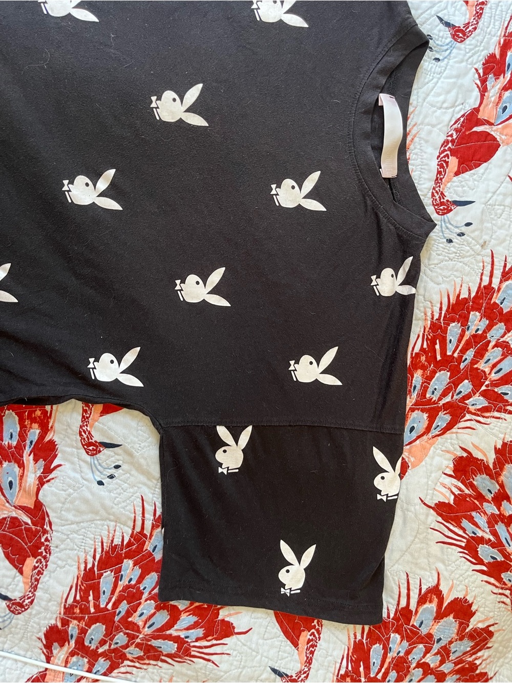 PLAYBOY Black Tee with White Bunny Logo - Picture 6 of 6